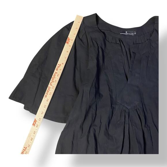 Tuckernuck Pomander‎ Place Black Finley Flutter Sleeve Dres Size XXXL Preppy - Picture 5 of 9